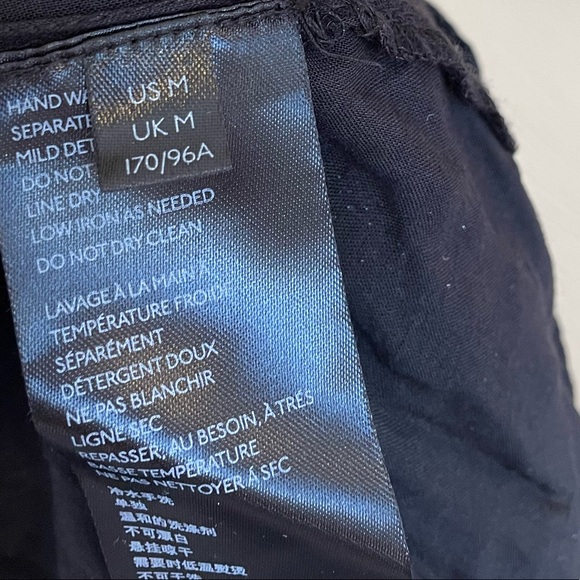 Anthropologie Black and Metallic Gold Swing Mini Dress, Size Medium - Picture 9 of 12